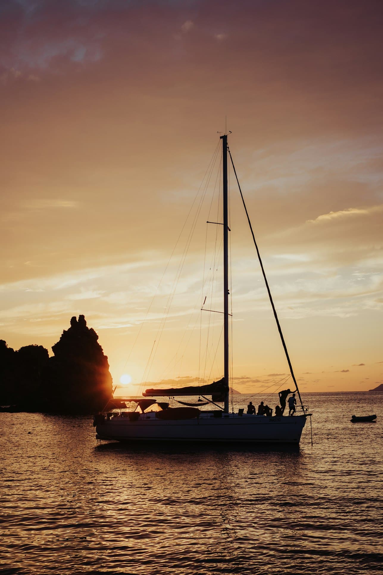 Friends on a boat